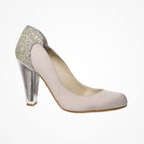 Lara ivory and metallic leather glitter heels - Liberty in Love