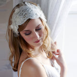 Larissa lace beaded flower bridal hairband - Liberty in Love