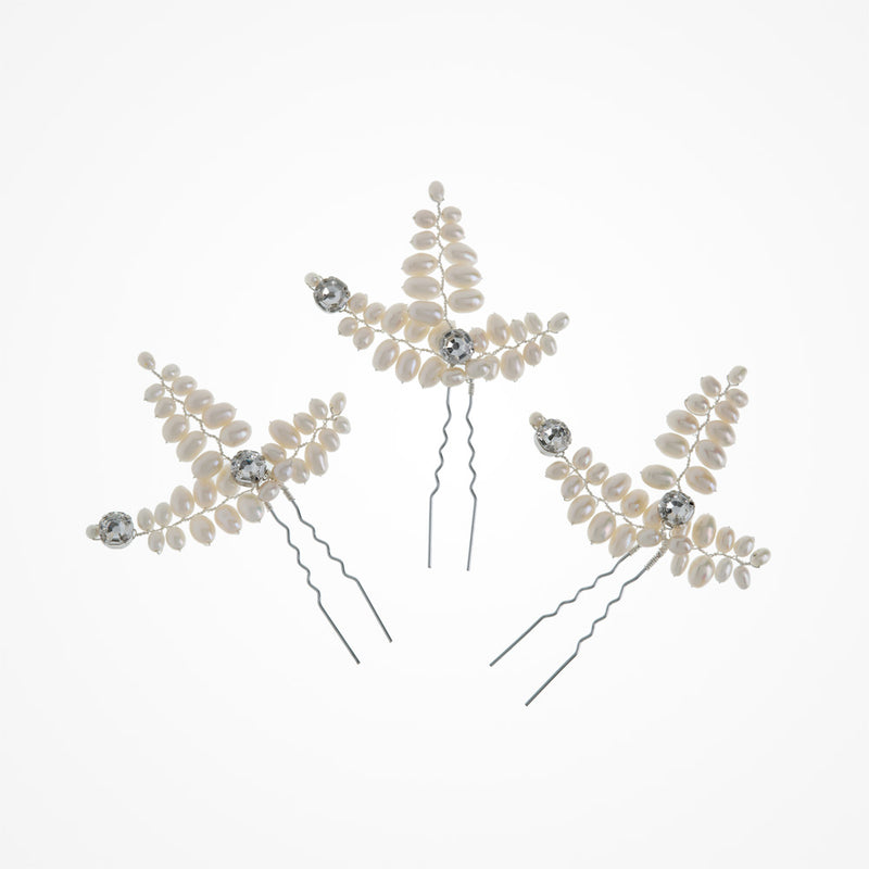 Laurel pearl hair pins (set of 3) - Liberty in Love