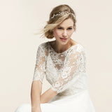 Leslie daisies and sprigs headpiece - Liberty in Love