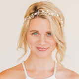 Leslie daisies and sprigs headpiece - Liberty in Love