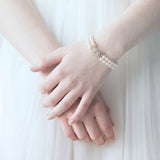 Lilia gold vintage-inspired pearl bracelet - Liberty in Love