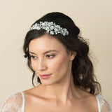 Lillian crystal embellished blossom and leaves headpiece - Liberty in Love