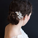 Hattie pearl beaded blossom comb - Liberty in Love