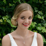 Lisbon crystal embellished pearl pendant - Liberty in Love