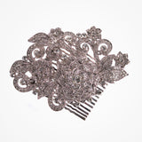 Swarovski crystal flower and leaf bridal comb - Liberty in Love