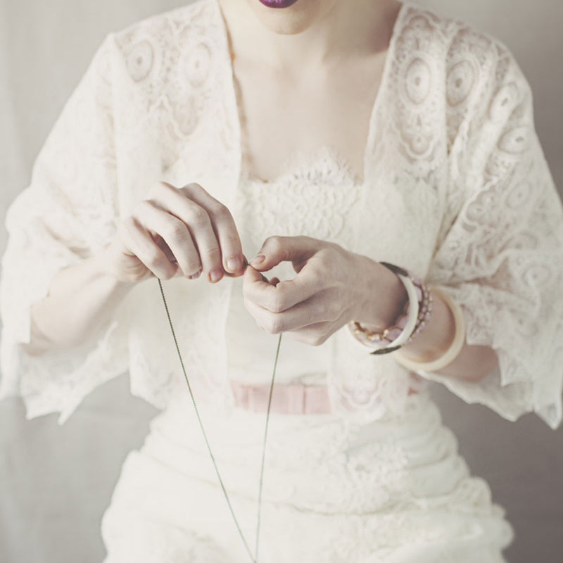 Lola vintage lace bridal jacket - Liberty in Love