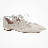 Lolita lace-up flat pumps - size 6 only - Liberty in Love