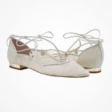 Lolita lace-up flat pumps - size 6 only - Liberty in Love
