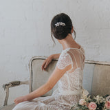 London crystal embellished leaves and sprigs hair comb - Liberty in Love