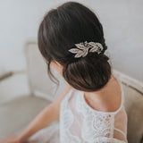 London crystal embellished leaves and sprigs hair comb - Liberty in Love