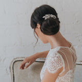 London crystal embellished leaves and sprigs hair comb - Liberty in Love