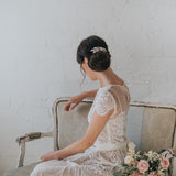 London crystal embellished leaves and sprigs hair comb - Liberty in Love