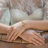 Long island gold feather bracelet - Liberty in Love