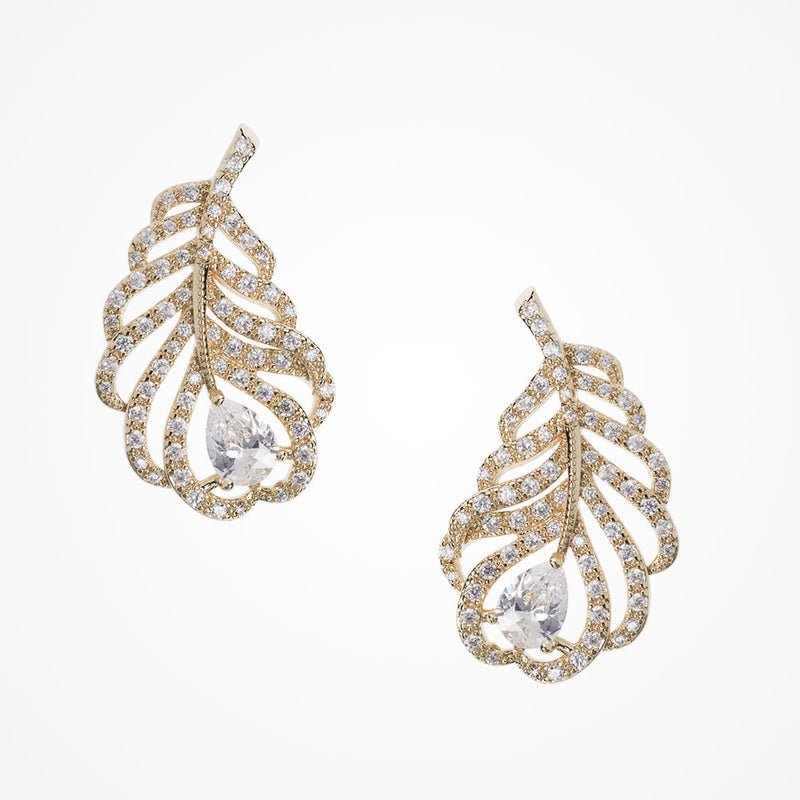 Long island gold drop earrings - Liberty in Love