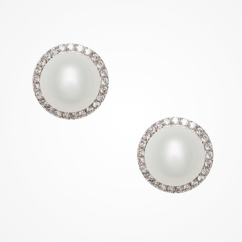 Lotus pearl stud earrings - Liberty in Love
