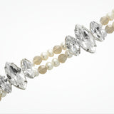 Love pearl and sand opal crystal bracelet - Liberty in Love