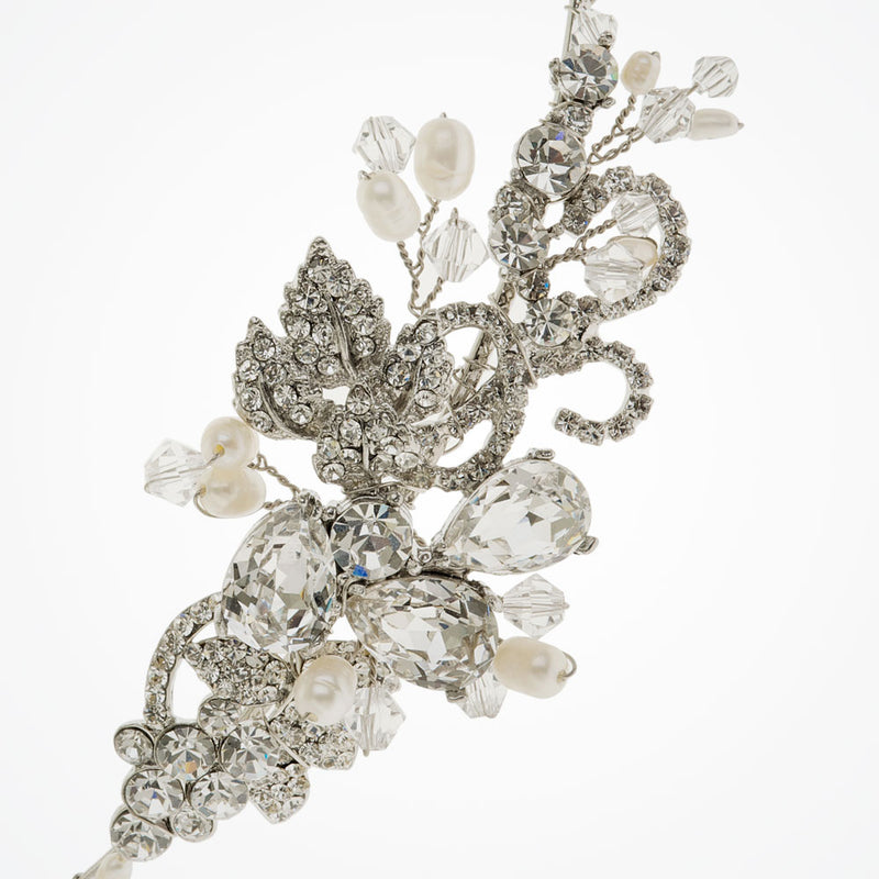 Lucille floral side headpiece - Liberty in Love