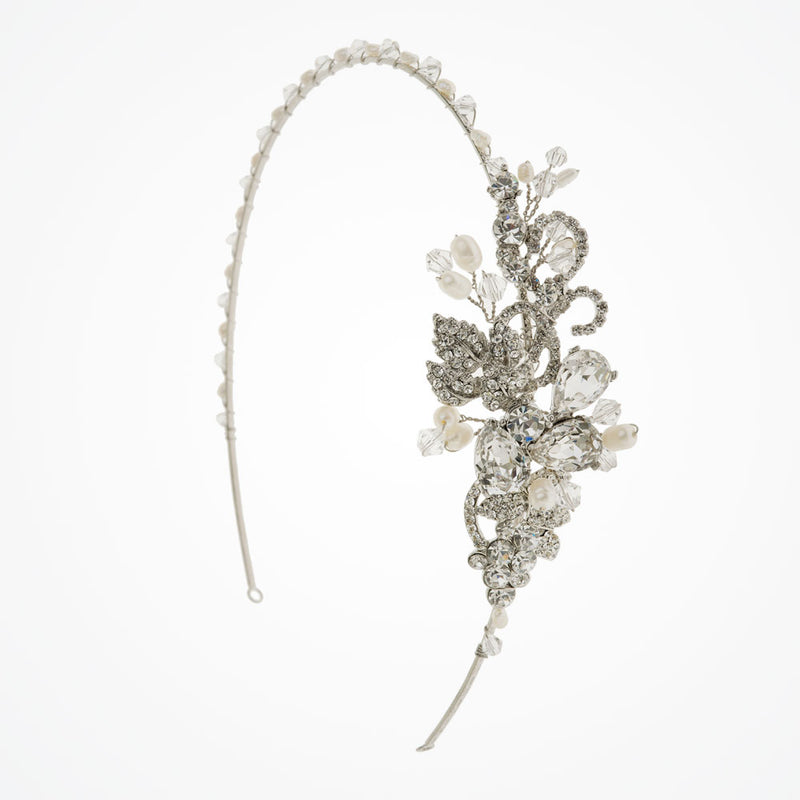 Lucille floral side headpiece - Liberty in Love