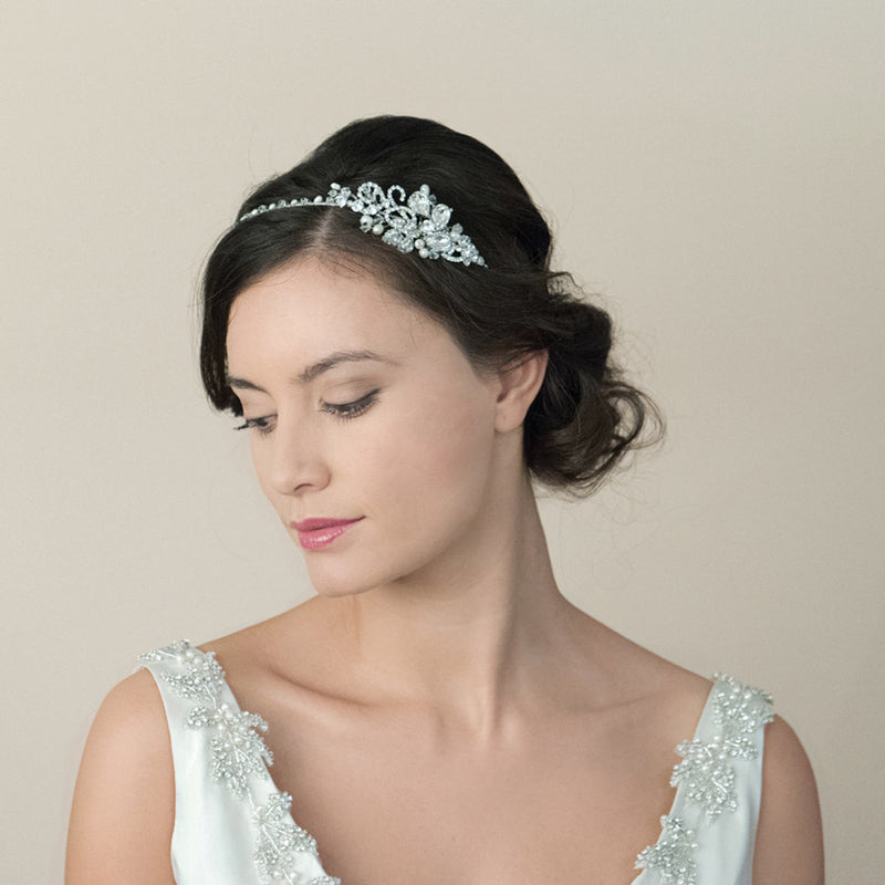 Lucille floral side headpiece - Liberty in Love