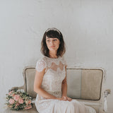 Luella navette and pear crystal headpiece - Liberty in Love