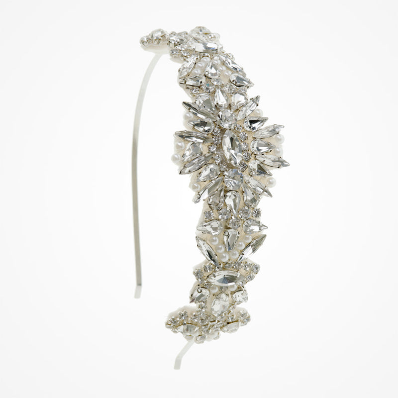 Luella navette and pear crystal headpiece - Liberty in Love