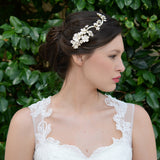 Lydia golden trailing blossoms hair clip - Liberty in Love