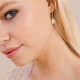 Mabel rose gold pearl earrings - Liberty in Love