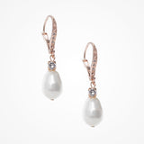 Mabel rose gold pearl earrings - Liberty in Love