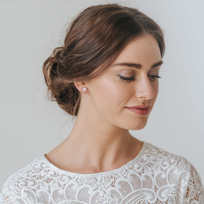 Madeira bridal crystal stud earrings - Liberty in Love