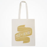 Maid of honour tote bag (gold glitter) - Liberty in Love