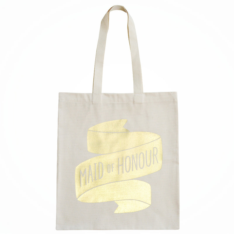 Maid of honour tote bag (gold) - Liberty in Love