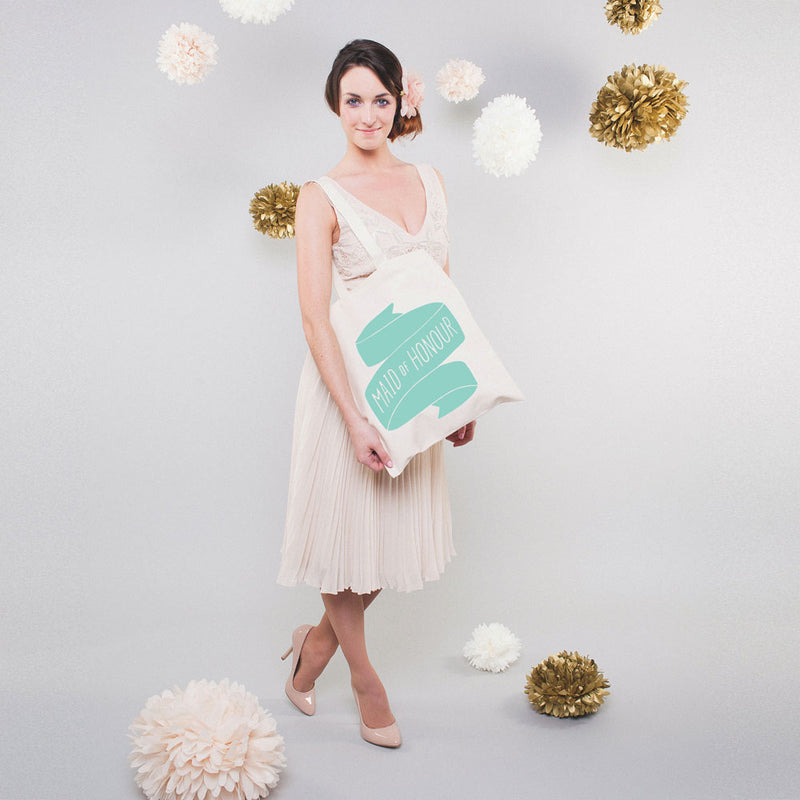 Maid of honour tote bag (mint) - Liberty in Love