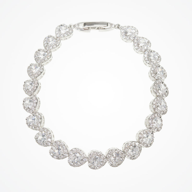 Maisie crystal hearts bracelet - Liberty in Love