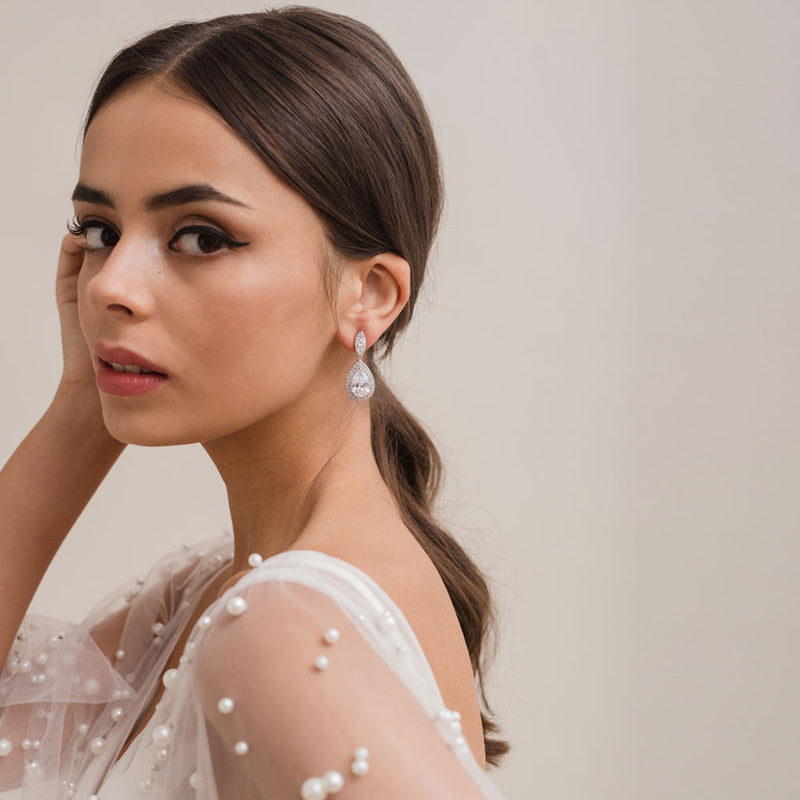 Mariella crystal teardrop earrings - Liberty in Love