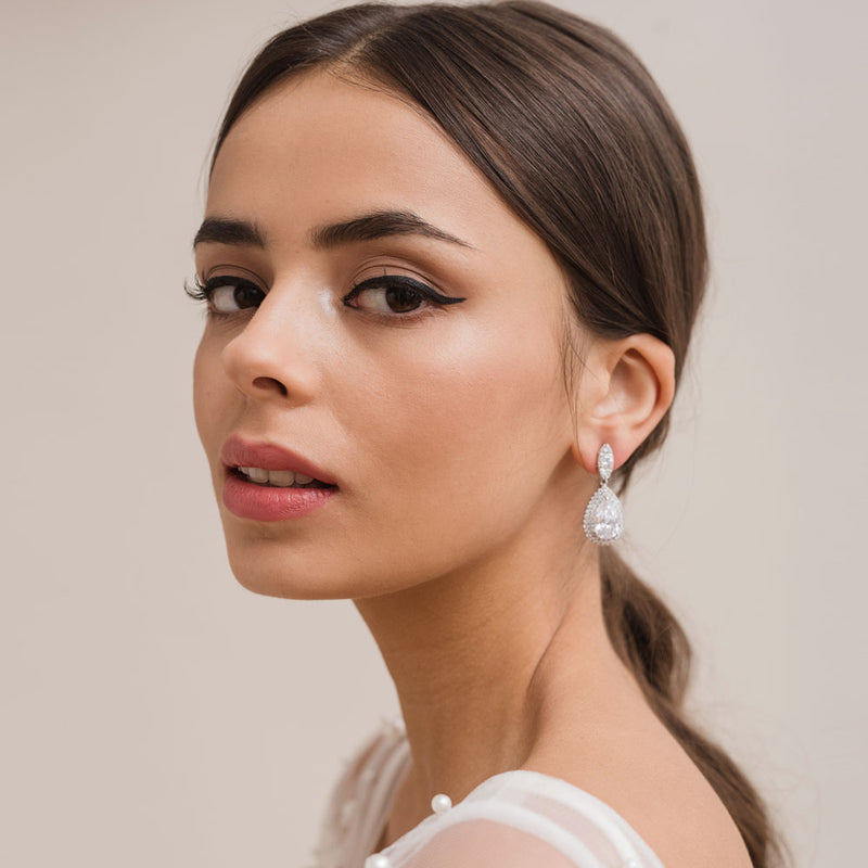 Mariella crystal teardrop earrings - Liberty in Love