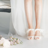 Marlow french lace and tulle booties - size 6 only - Liberty in Love