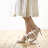 Marlow french lace and tulle booties - Liberty in Love