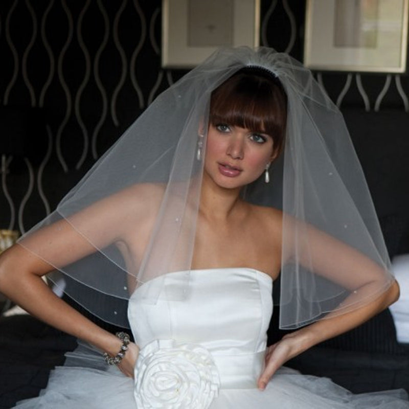 Marsala veil with crystals - Liberty in Love