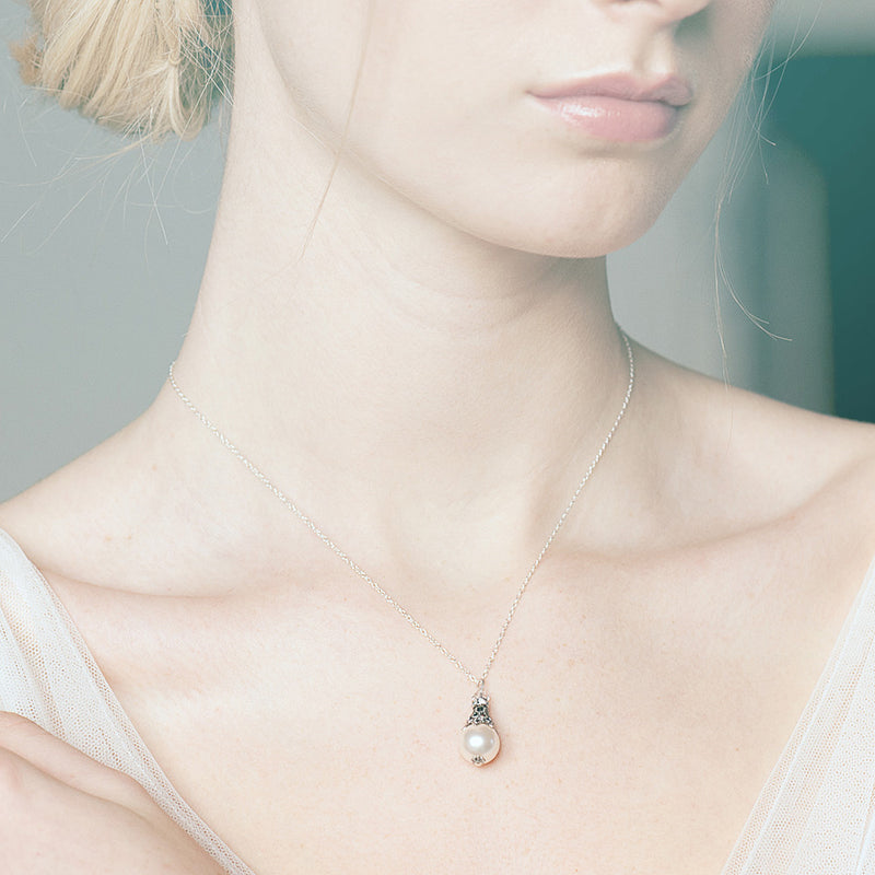Matilda vintage inspired filigree pendant necklace - Liberty in Love