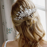 Mayflower crystal blossomed hair comb - Liberty in Love
