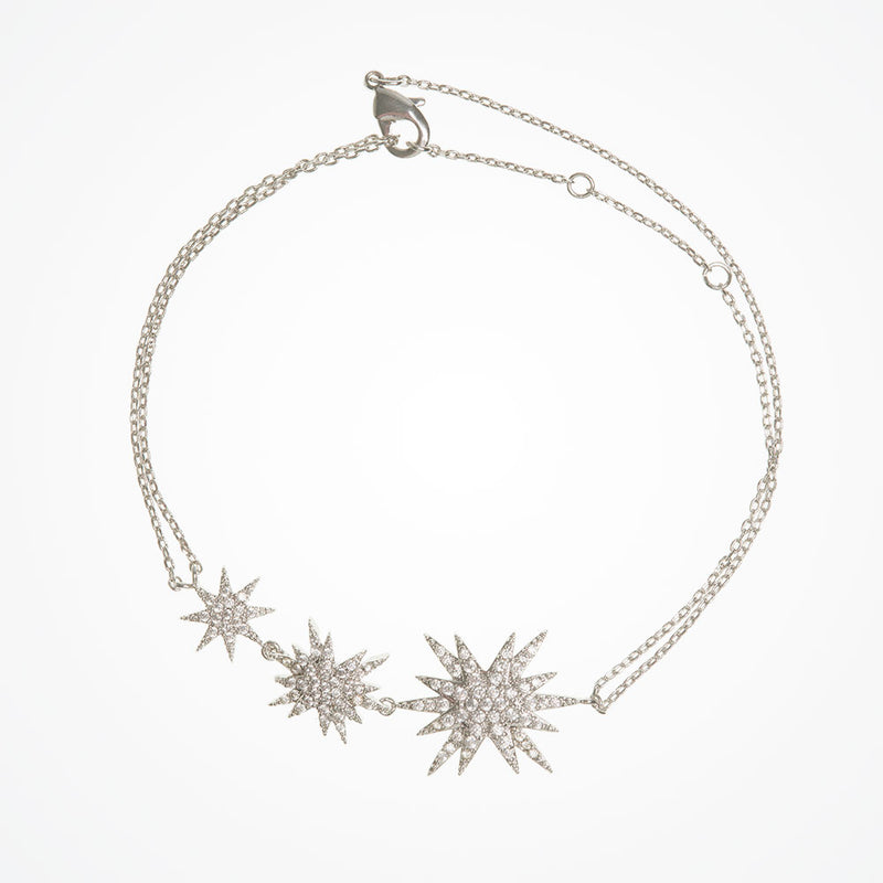 Maya trio of crystal stars bracelet - Liberty in Love