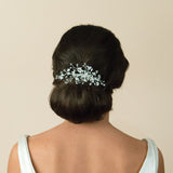 Medium silver crystal comb - Liberty in Love