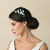 Medium silver crystal comb - Liberty in Love