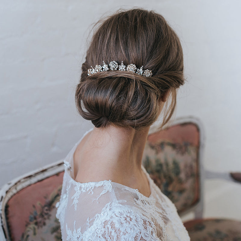 Meera clustered blossoms gold hair ornament - Liberty in Love