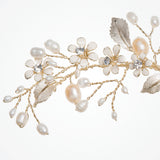 Midsummer dream gold enamelled floral headpiece - Liberty in Love
