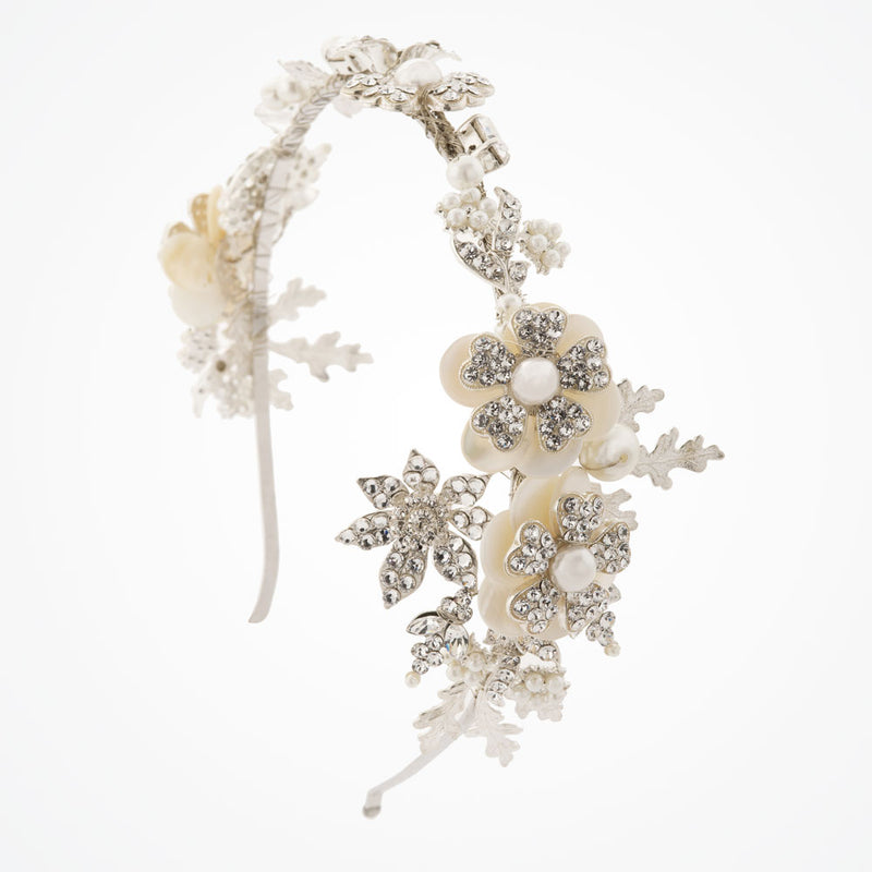 Milano mother of pearl blossom headband - Liberty in Love