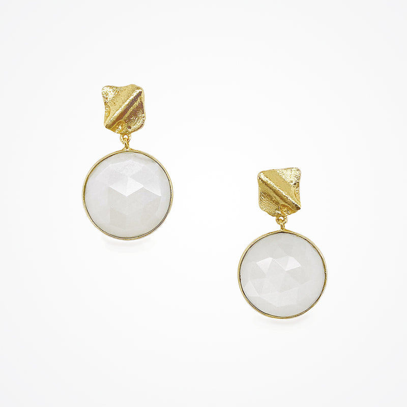 Minerva moonstone disc earrings - Liberty in Love