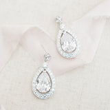 Misty teardrop CZ earrings - Liberty in Love