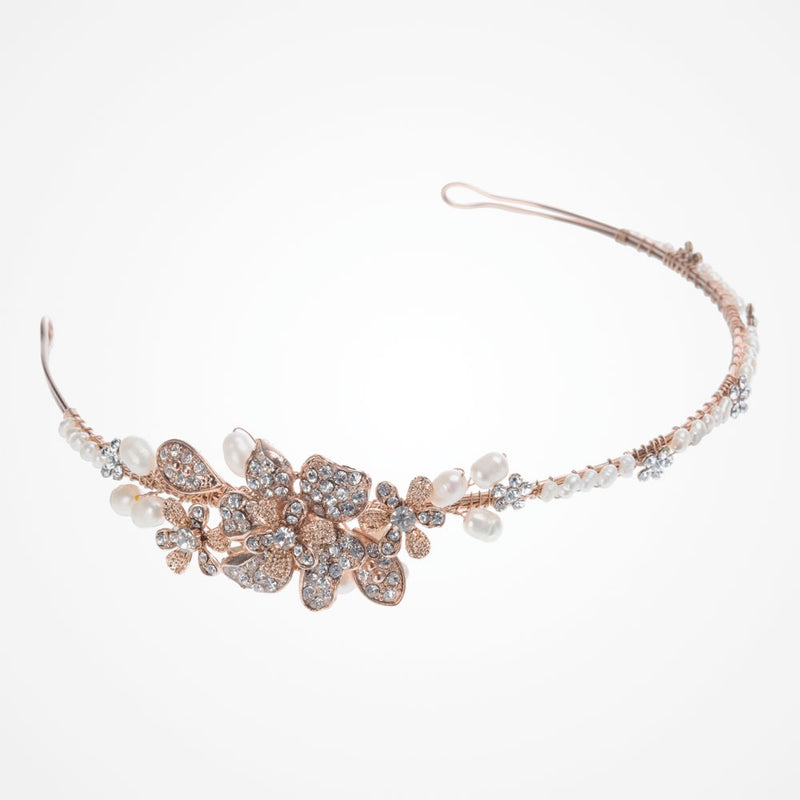 Molly rose gold floral headpiece - Liberty in Love